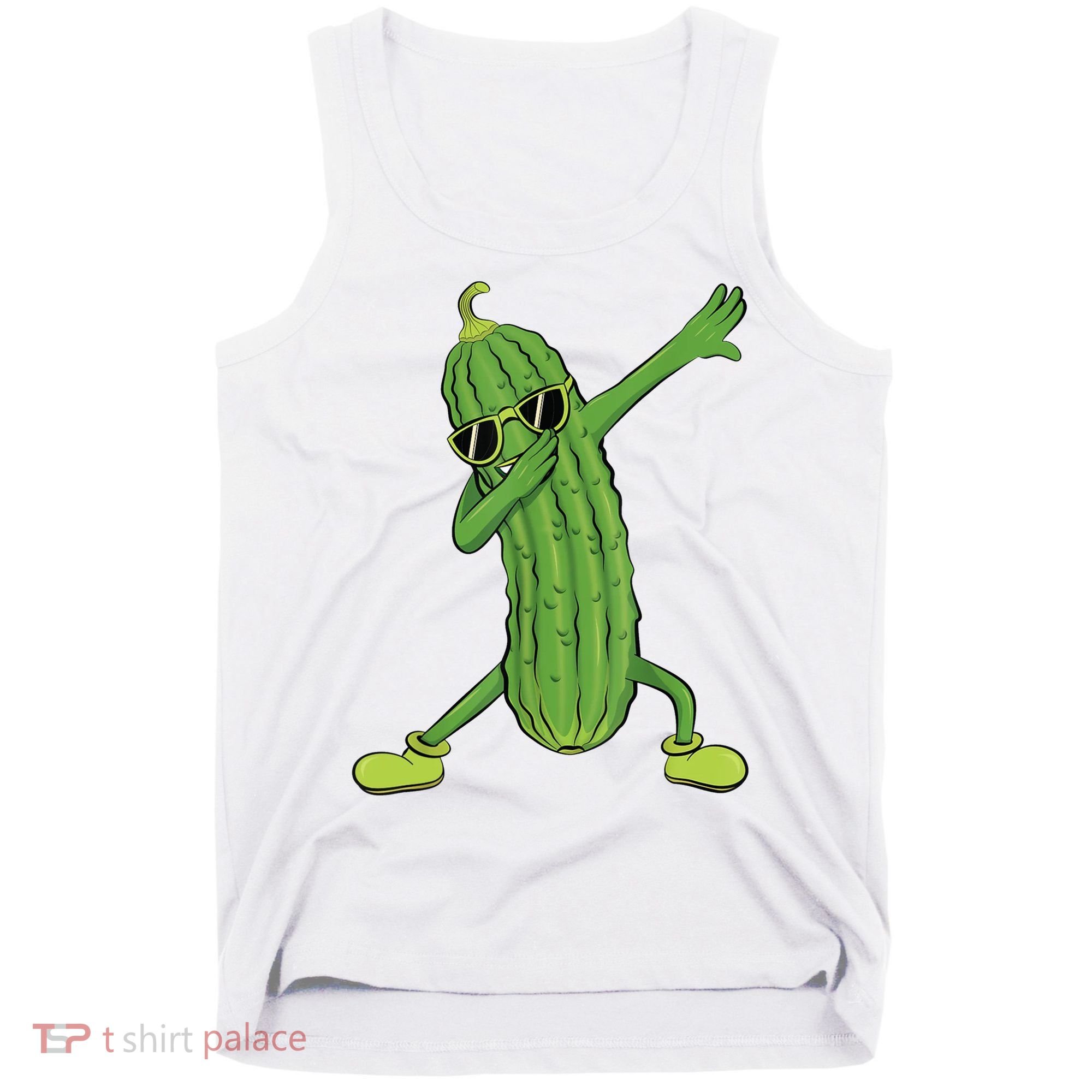 Dabbing Pickle Gift Dancing Cucumber Lover Tank Top