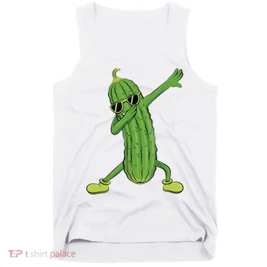 Dabbing Pickle Gift Dancing Cucumber Lover Tank Top