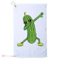 Dabbing Pickle Gift Dancing Cucumber Lover Golf Towel thumb 0