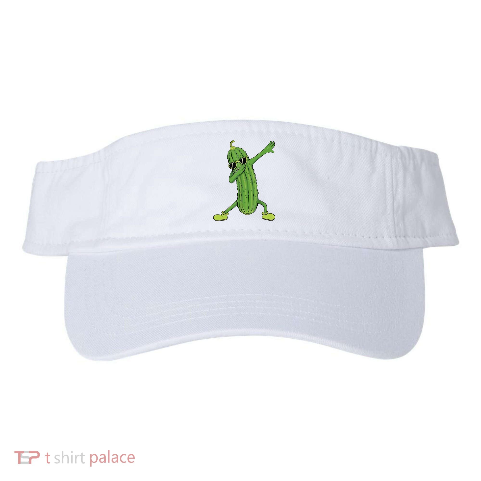 Dabbing Pickle Gift Dancing Cucumber Lover Visor