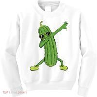 Dabbing Pickle Gift Dancing Cucumber Lover Kids Sweatshirt thumb 0