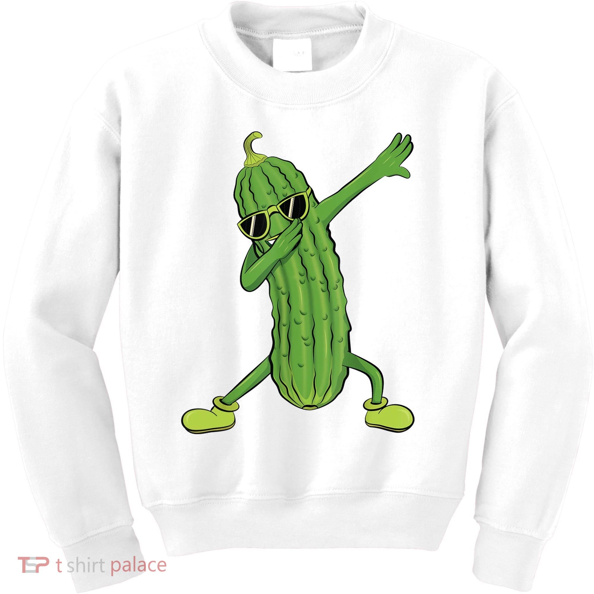 Dabbing Pickle Gift Dancing Cucumber Lover Kids Sweatshirt