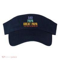 Dad Papa Great Papa I Just Keep Getting Better Great Papa Visor thumb 0