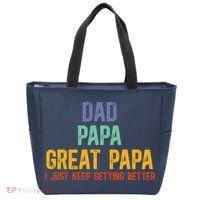 Dad Papa Great Papa I Just Keep Getting Better Great Papa Tote Bag thumb 0