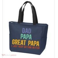 Dad Papa Great Papa I Just Keep Getting Better Great Papa Tote Bag thumb 3