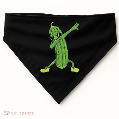 Dabbing Pickle Gift Dancing Cucumber Lover Funny Gifts USA-Made Doggie Bandana