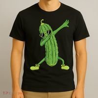 Dabbing Pickle Gift Dancing Cucumber Lover Funny Gifts T-Shirt thumb 3