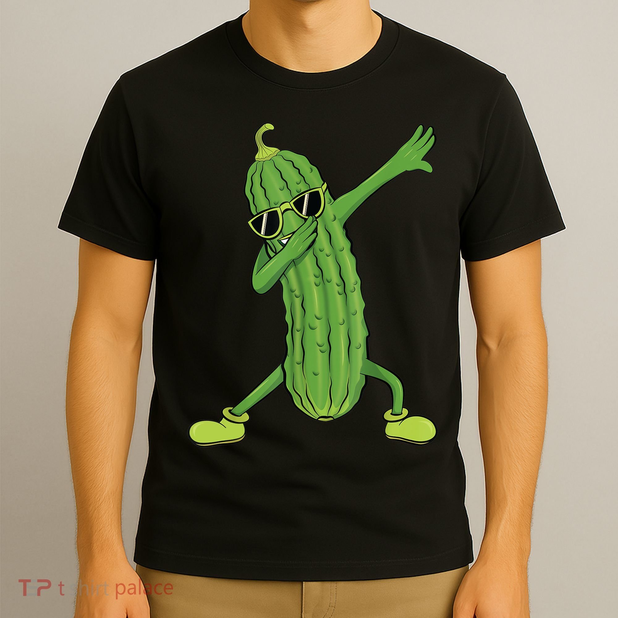 Dabbing Pickle Gift Dancing Cucumber Lover Funny Gifts T-Shirt
