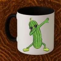 Dabbing Pickle Gift Dancing Cucumber Lover Funny Gifts Coffee Mug thumb 2