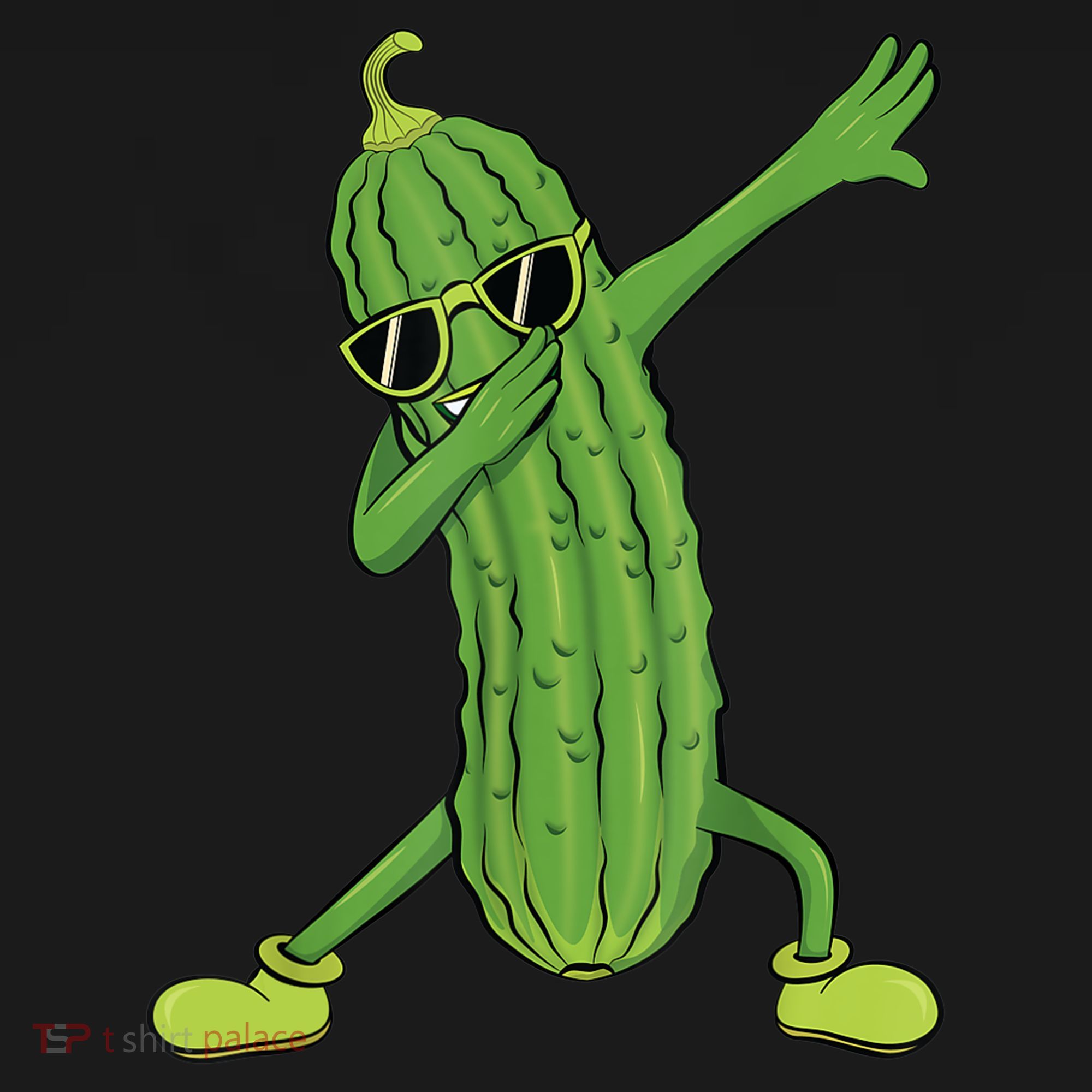 Dabbing Pickle Gift Dancing Cucumber Lover Funny Gifts Coaster
