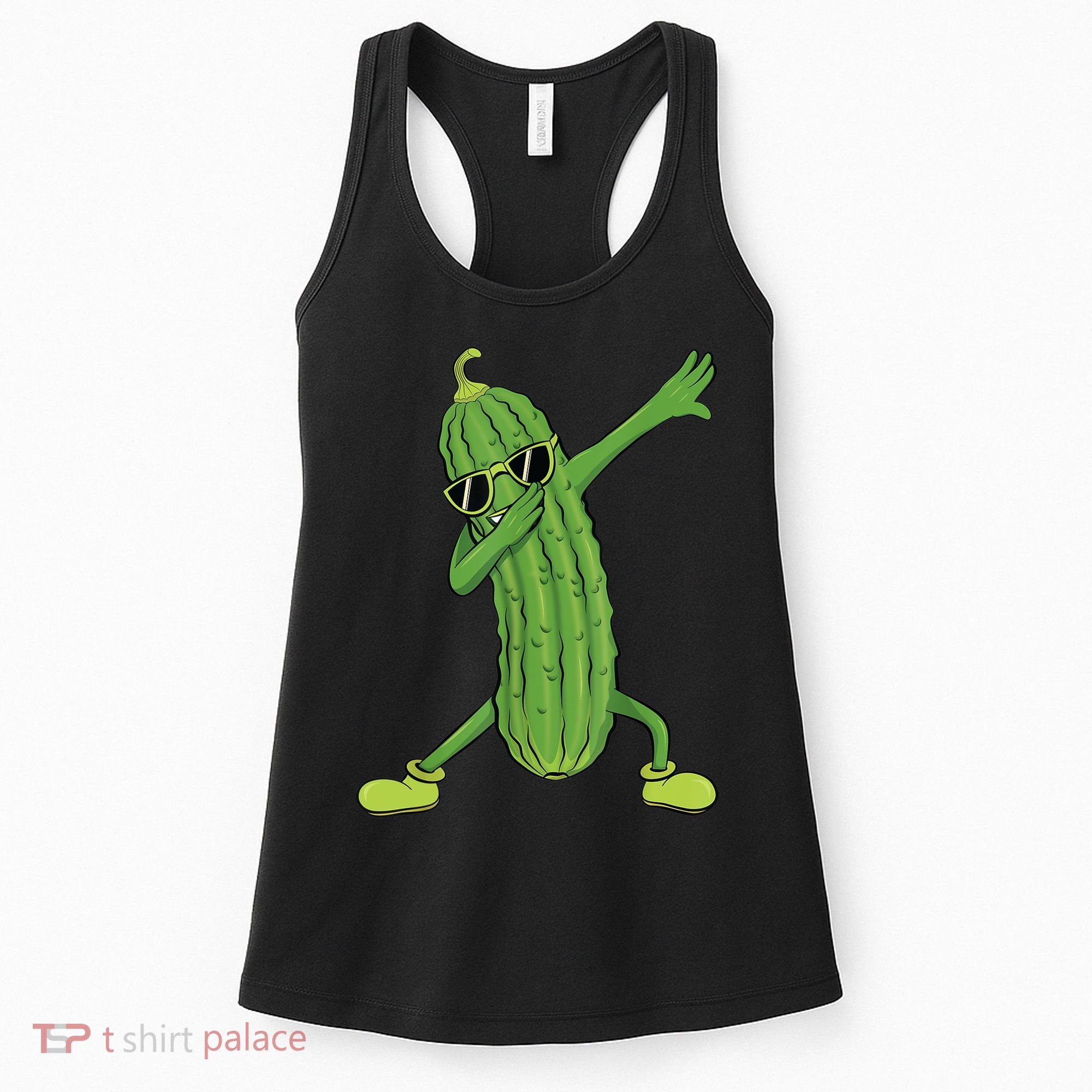 Dabbing Pickle Gift Dancing Cucumber Lover Funny Gifts Women's Tank Top