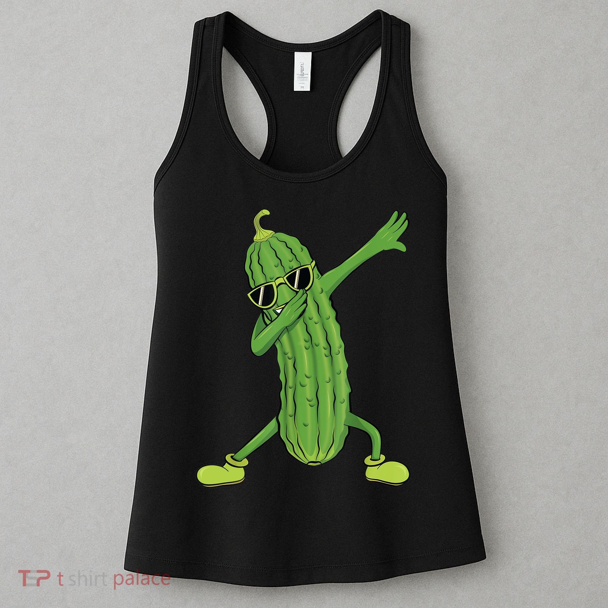 Dabbing Pickle Gift Dancing Cucumber Lover Funny Gifts Women's Tank Top