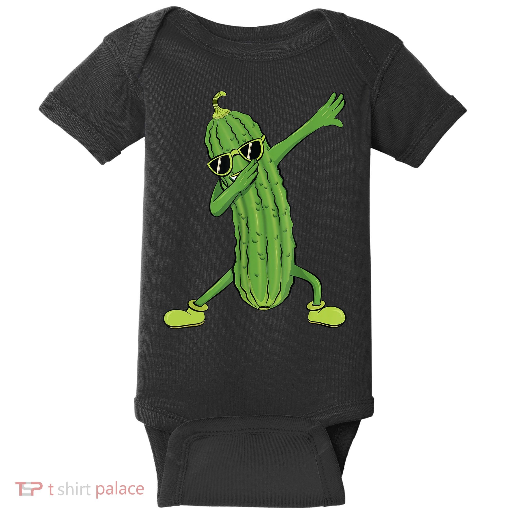 Dabbing Pickle Gift Dancing Cucumber Lover Funny Gifts Baby Bodysuit