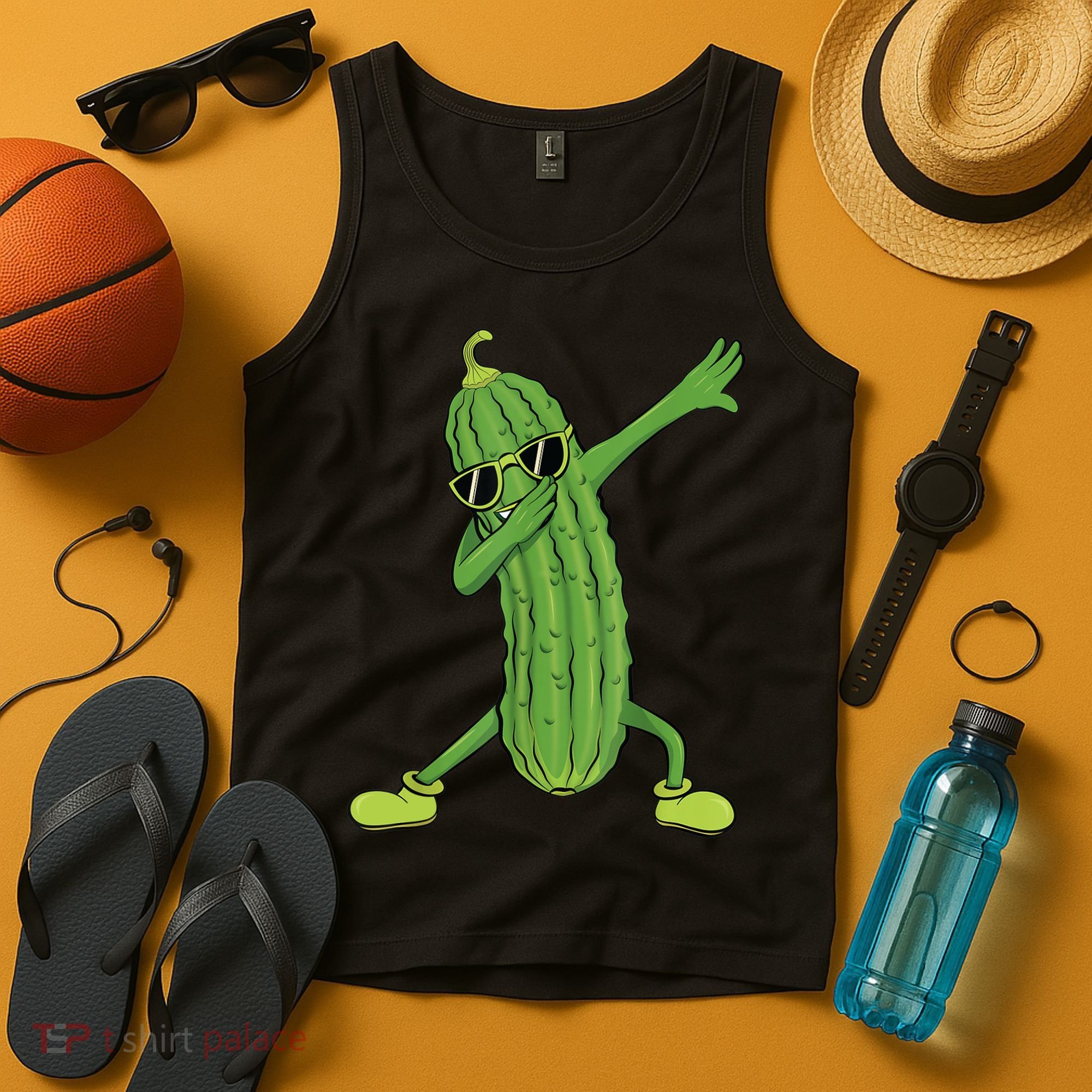 Dabbing Pickle Gift Dancing Cucumber Lover Funny Gifts Tank Top