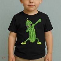 Dabbing Pickle Gift Dancing Cucumber Lover Funny Gifts Toddler T-Shirt thumb 2