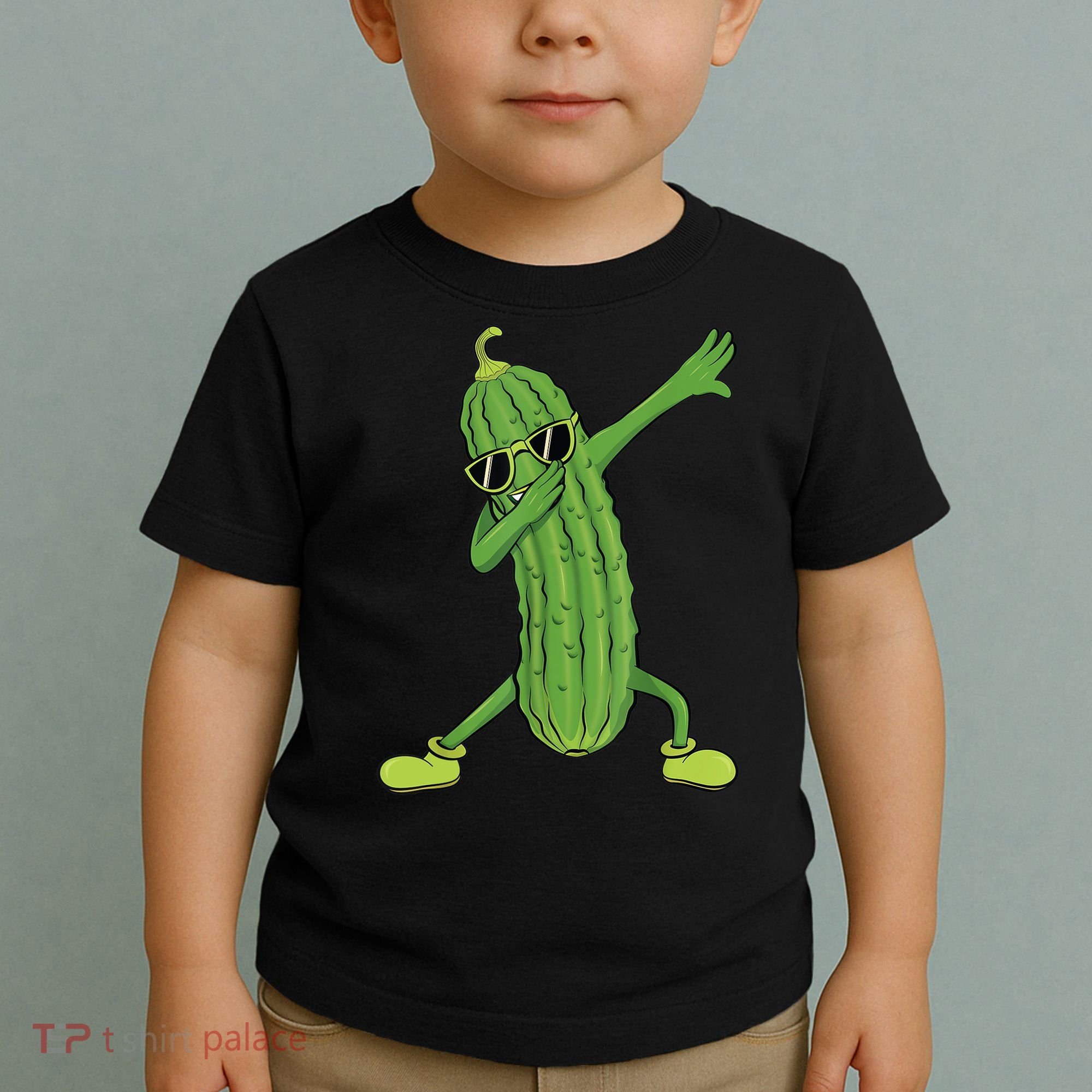 Dabbing Pickle Gift Dancing Cucumber Lover Funny Gifts Toddler T-Shirt