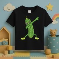 Dabbing Pickle Gift Dancing Cucumber Lover Funny Gifts Toddler T-Shirt thumb 3