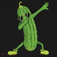 Dabbing Pickle Gift Dancing Cucumber Lover Funny Gifts Visor thumb 3