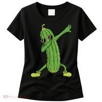Dabbing Pickle Gift Dancing Cucumber Lover Funny Gifts Women's T-Shirt thumb 0