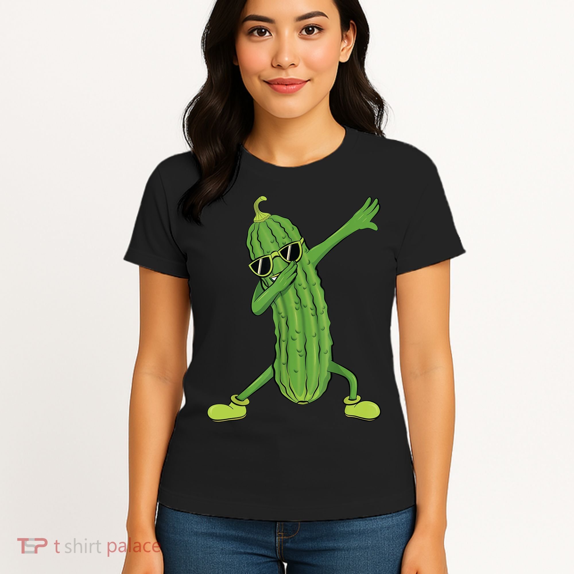 Dabbing Pickle Gift Dancing Cucumber Lover Funny Gifts Women's T-Shirt