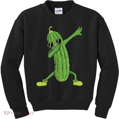 Dabbing Pickle Gift Dancing Cucumber Lover Funny Gifts Kids Sweatshirt