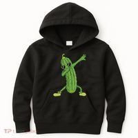 Dabbing Pickle Gift Dancing Cucumber Lover Funny Gifts Kids Hoodie thumb 0