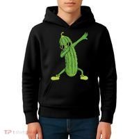 Dabbing Pickle Gift Dancing Cucumber Lover Funny Gifts Kids Hoodie thumb 4