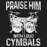 Drummer Praise Him With Loud Cymbals Drumming Christian Beanie thumb 2