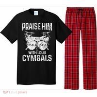 Drummer Praise Him With Loud Cymbals Drumming Christian Pajama Set thumb 0