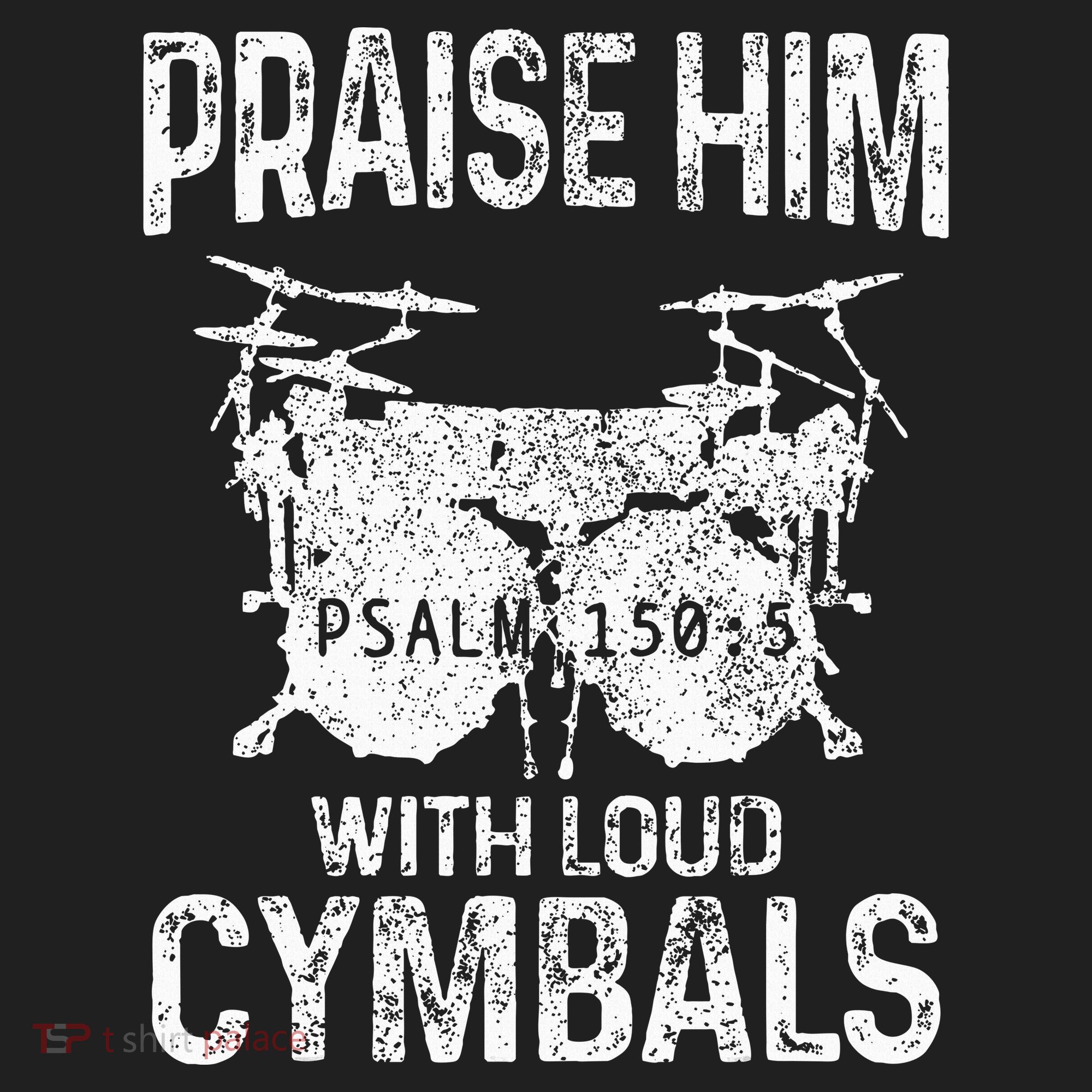 Drummer Praise Him With Loud Cymbals Drumming Christian Tumbler