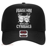 Drummer Praise Him With Loud Cymbals Drumming Christian Hat thumb 0