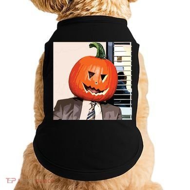 Dwight Pumpkin Head Doggie Tank