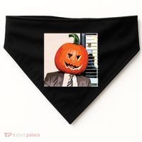 Dwight Pumpkin Head USA-Made Doggie Bandana thumb 0