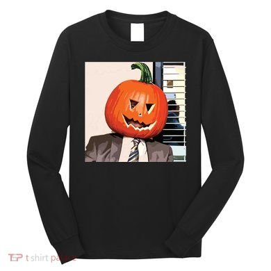 Dwight Pumpkin Head Long Sleeve Shirt