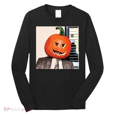 Dwight Pumpkin Head Long Sleeve Shirt