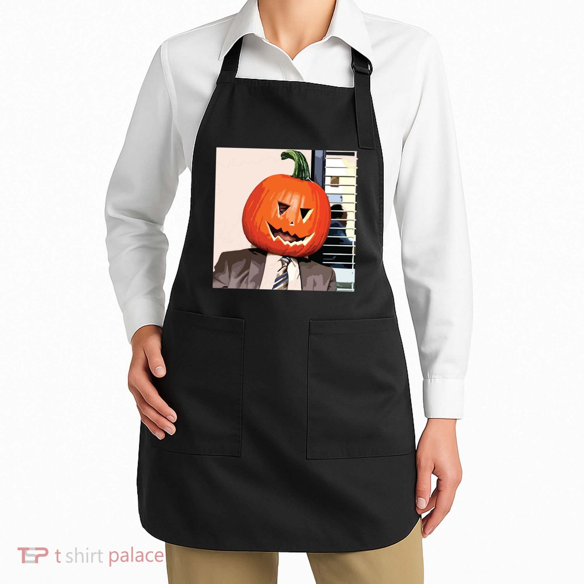 Dwight Pumpkin Head Apron