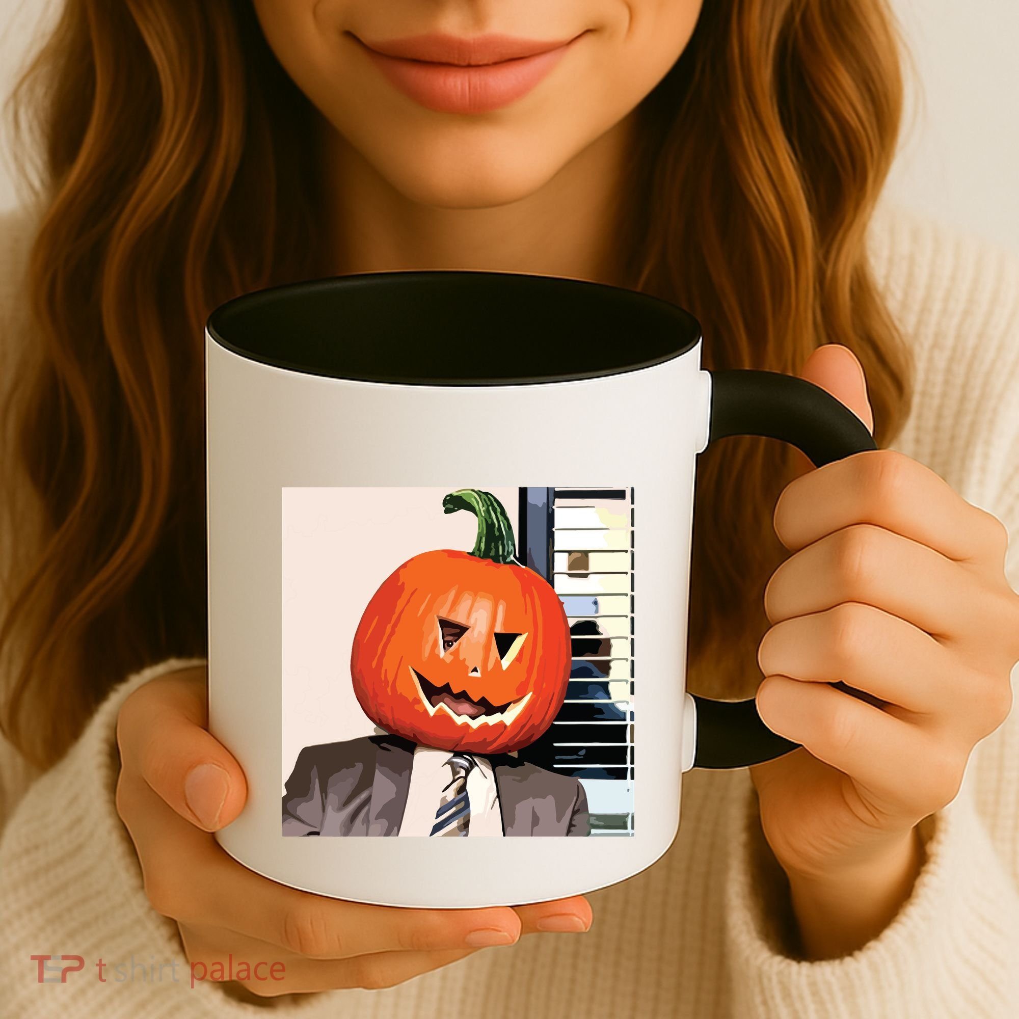 Dwight Pumpkin Head Coffee Mug