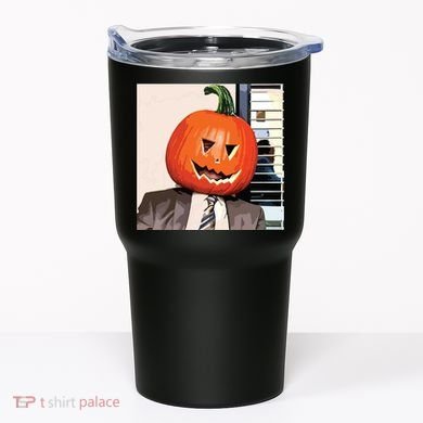 Dwight Pumpkin Head Tumbler