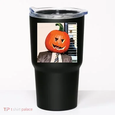Dwight Pumpkin Head Tumbler