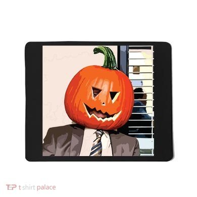 Dwight Pumpkin Head Mousepad