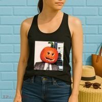 Dwight Pumpkin Head Women's Tank Top thumb 2