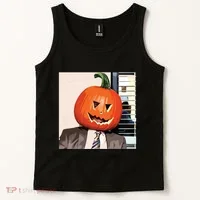 Dwight Pumpkin Head Tank Top thumb 2