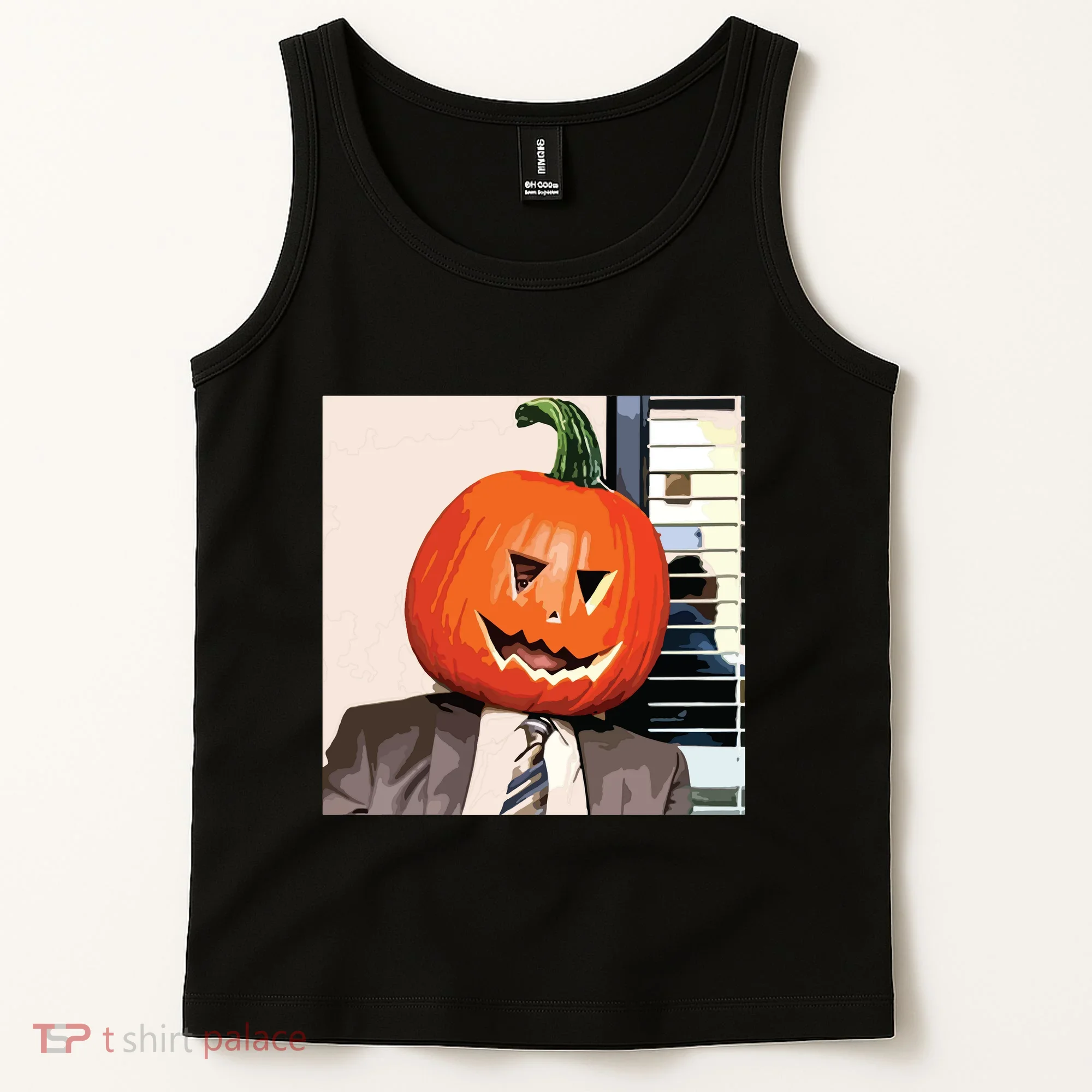 Dwight Pumpkin Head Tank Top