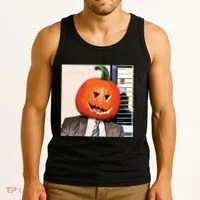 Dwight Pumpkin Head Tank Top thumb 3
