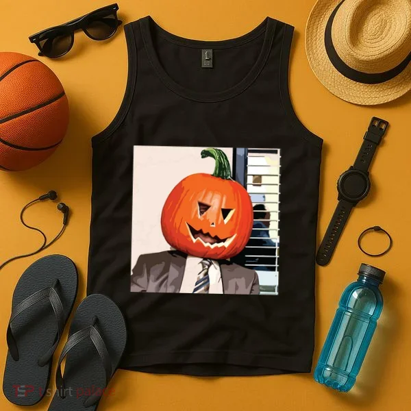 Dwight Pumpkin Head Tank Top