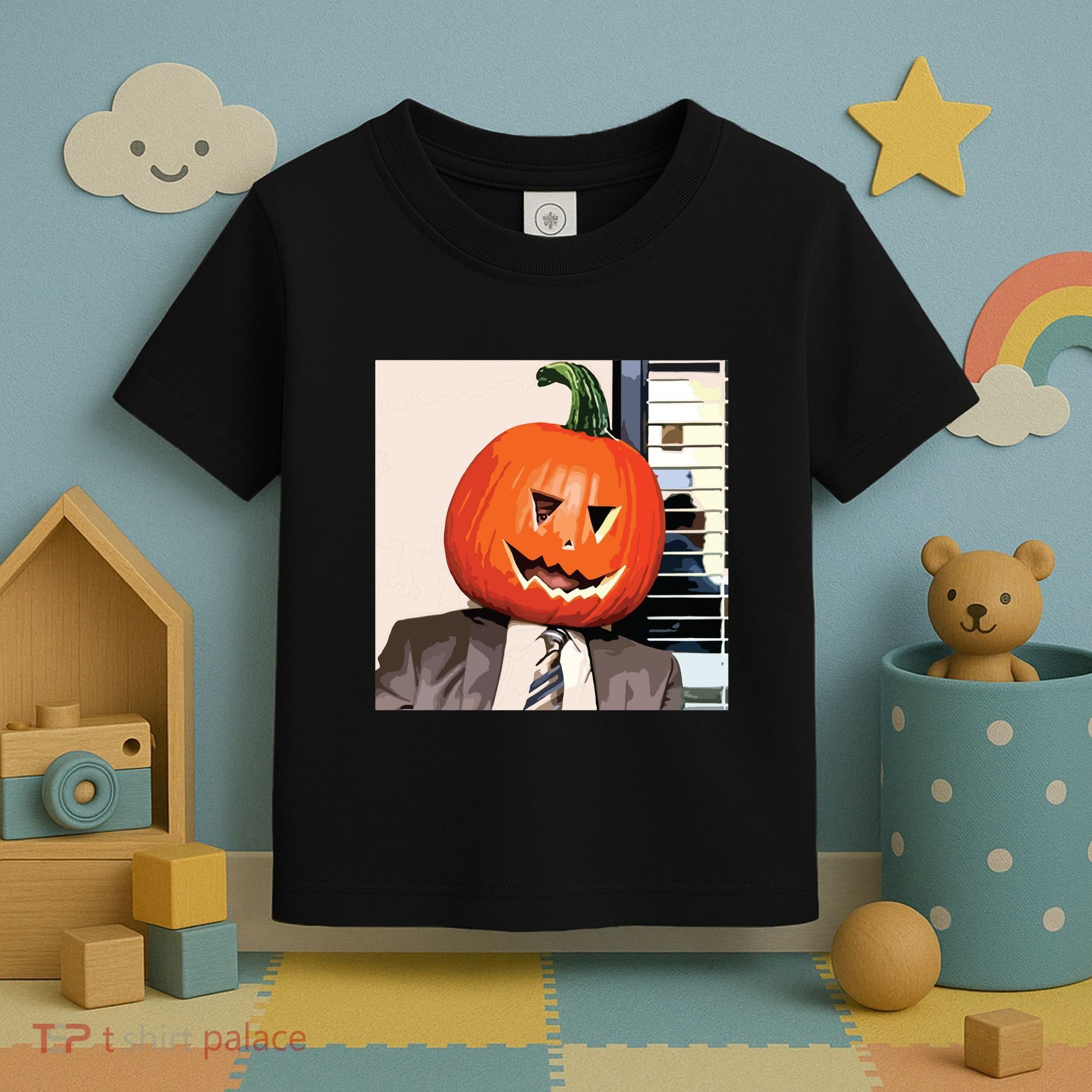 Dwight Pumpkin Head Toddler T-Shirt