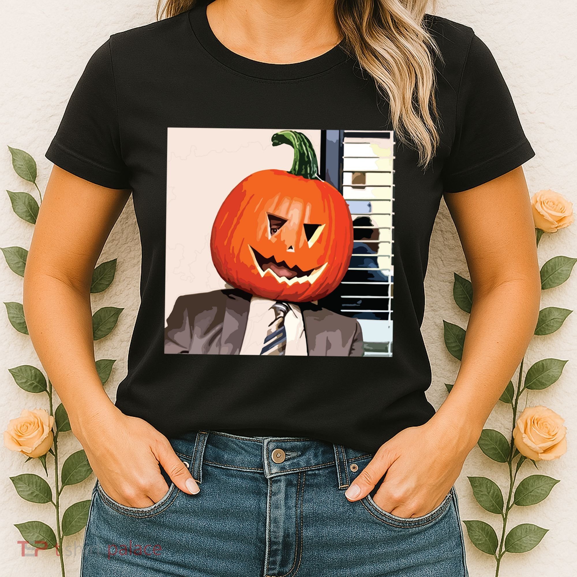Dwight Pumpkin Head Women's T-Shirt