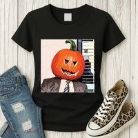 Dwight Pumpkin Head Women's T-Shirt thumb 3