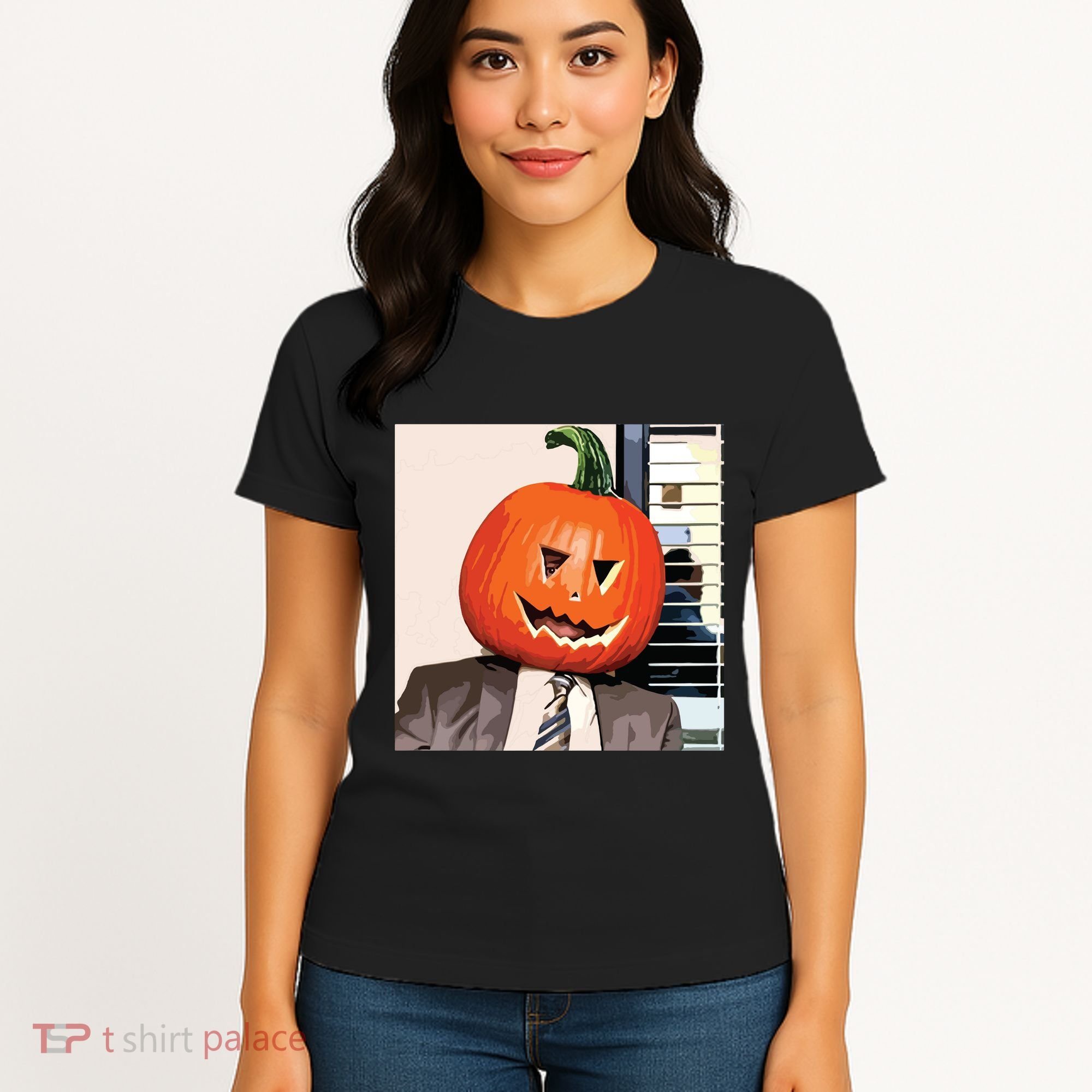 Dwight Pumpkin Head Women's T-Shirt