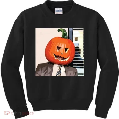 Dwight Pumpkin Head Kids Sweatshirt